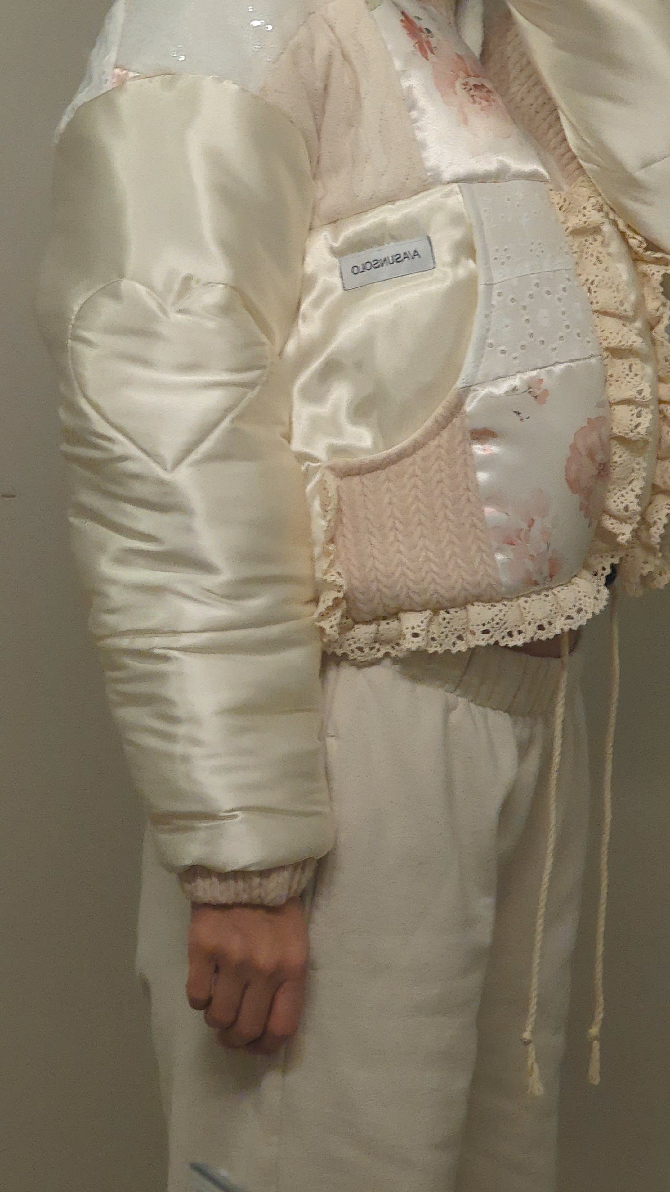 Patchwork-Pufferjacke