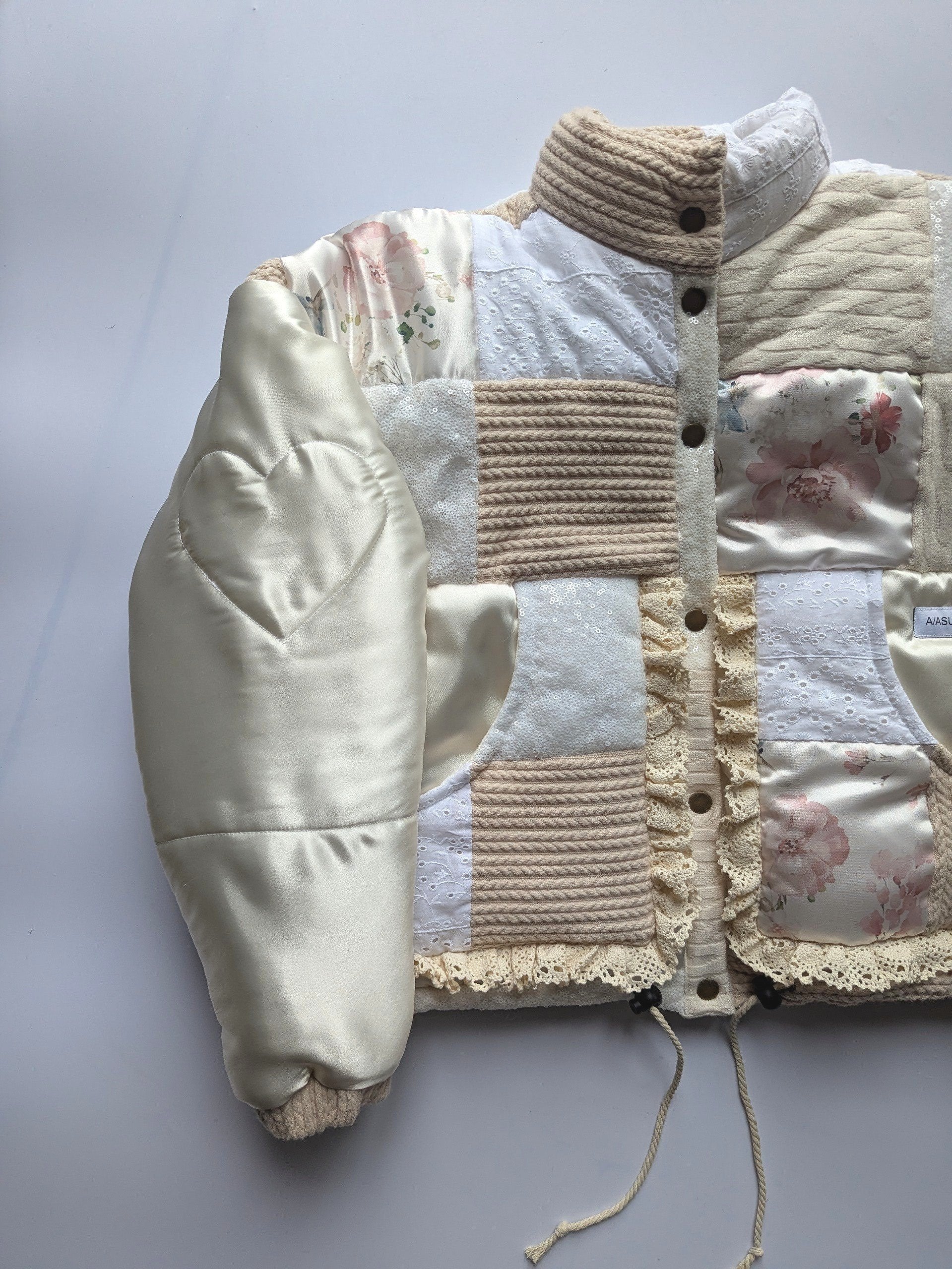 Patchwork-Pufferjacke